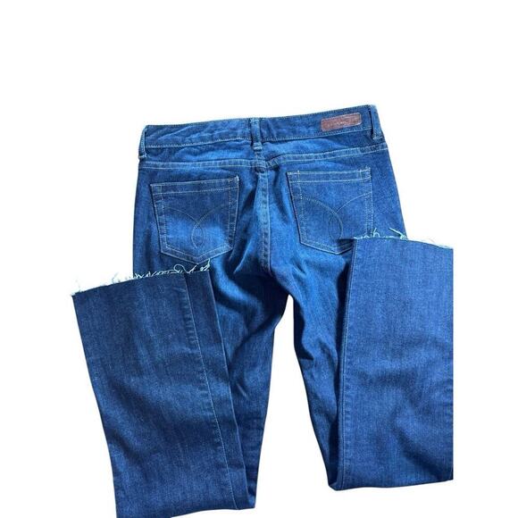 Calvin Klein Jeans Ultimate Bootcut Women's 27/4 Blue Low Rise Medium Wash - Picture 9 of 14